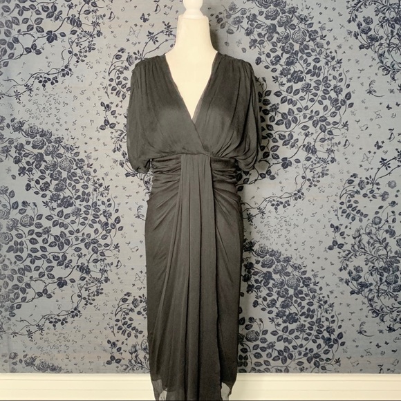 dvf ebony midi dress